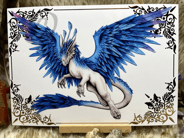 Rêveur Sylvestre doré 15X21cm