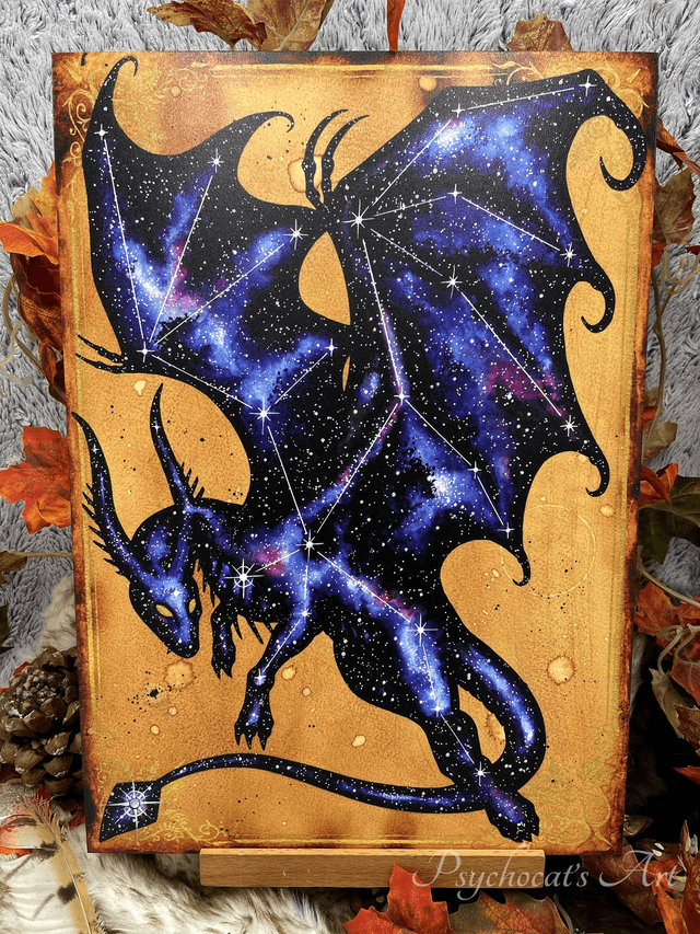 Dragon Cosmique 30X42cm