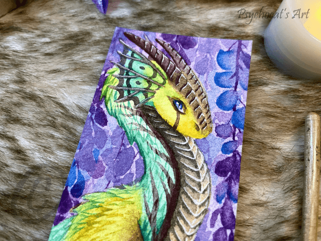 Wyvern vitrail Original