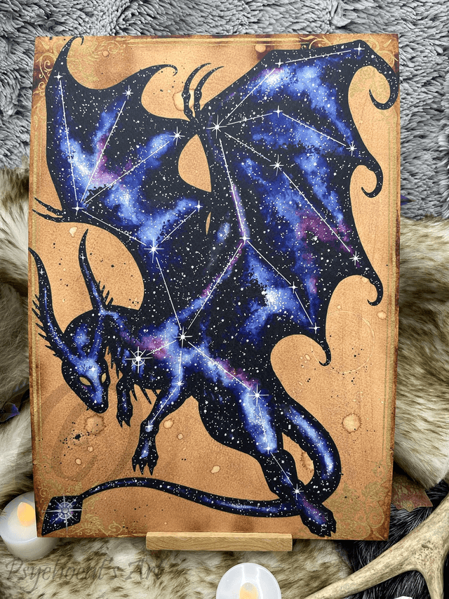 Dragon cosmique 21X30cm