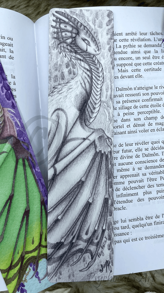 Wyvern vitrail Marque-page