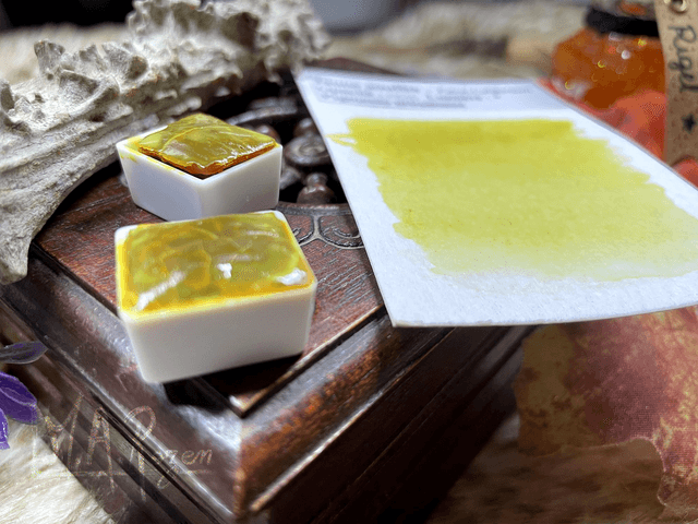 Jaune souffre Aquarelle naturelle