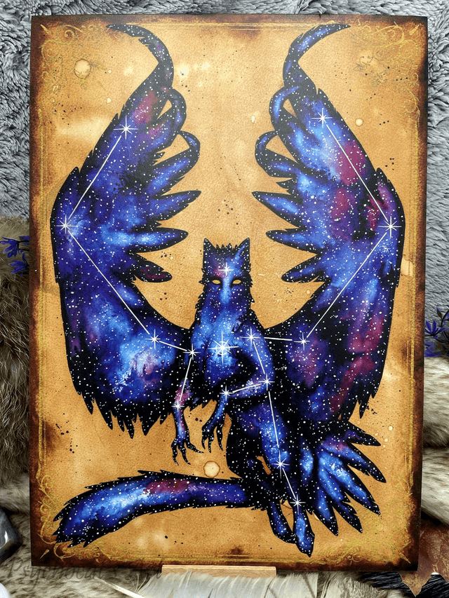 Griffon Cosmique 30X42cm