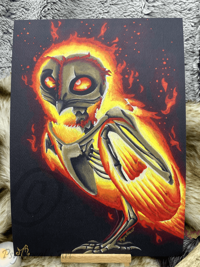 Phoenix-chouette 21X30cm