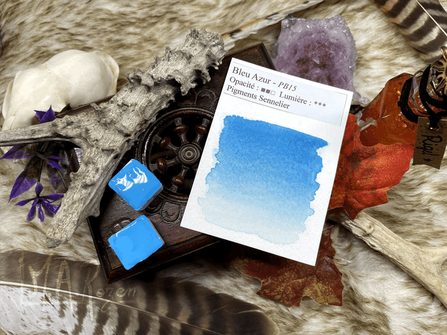 Bleu Azur Aquarelle