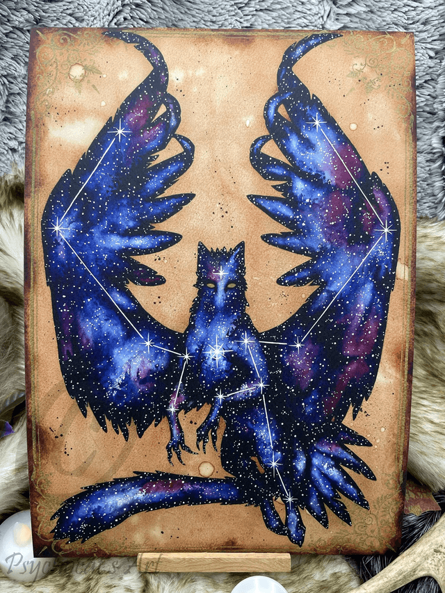 Griffon cosmique 21X30cm