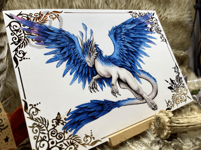 Rêveur Sylvestre doré 15X21cm