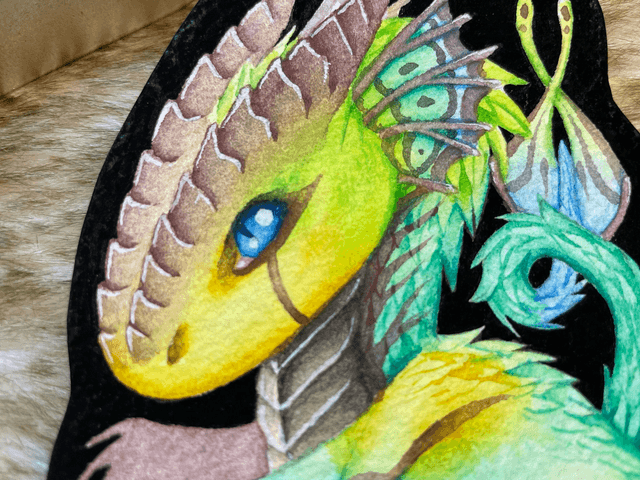 Wyvern vitrail Chibi Original
