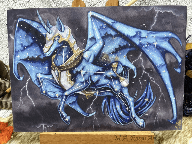 Palefroi céléste 21X30cm