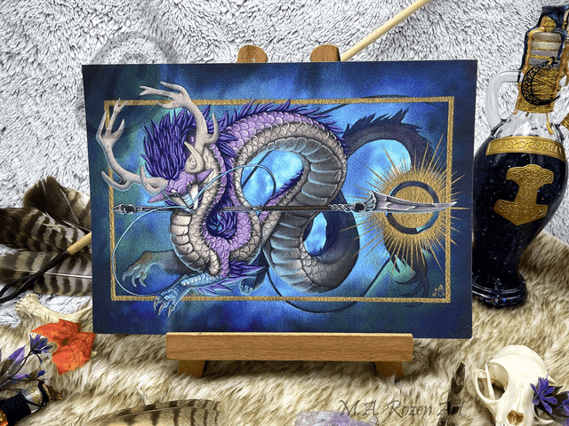 Ryû d&#039;Améthyste 21X30cm